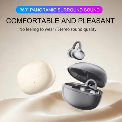 1 or 2 PCS Ear Clip Headphones Wireless Bluetooth Stereo Headset On For Android iOS Smart iPhone Xiaomi Mi Universal Headset