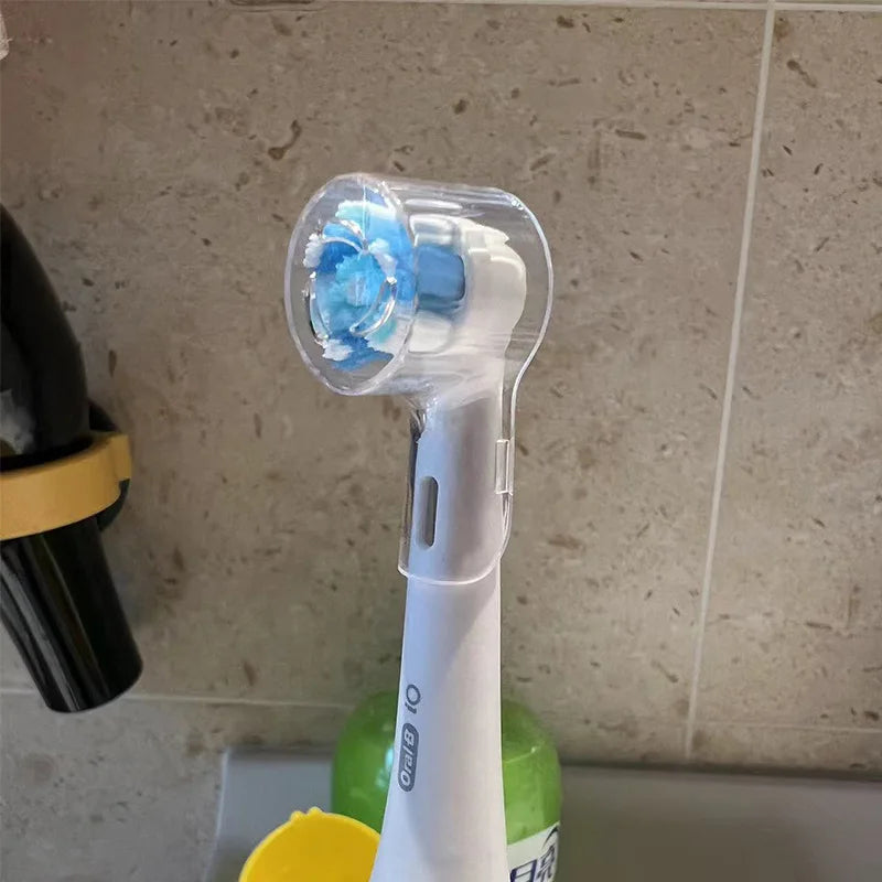 Toothbrush Dustproof Covers Caps Compatible with Braun Oral B Replacement Heads & IO Series Electric Toothbrush Head Protector