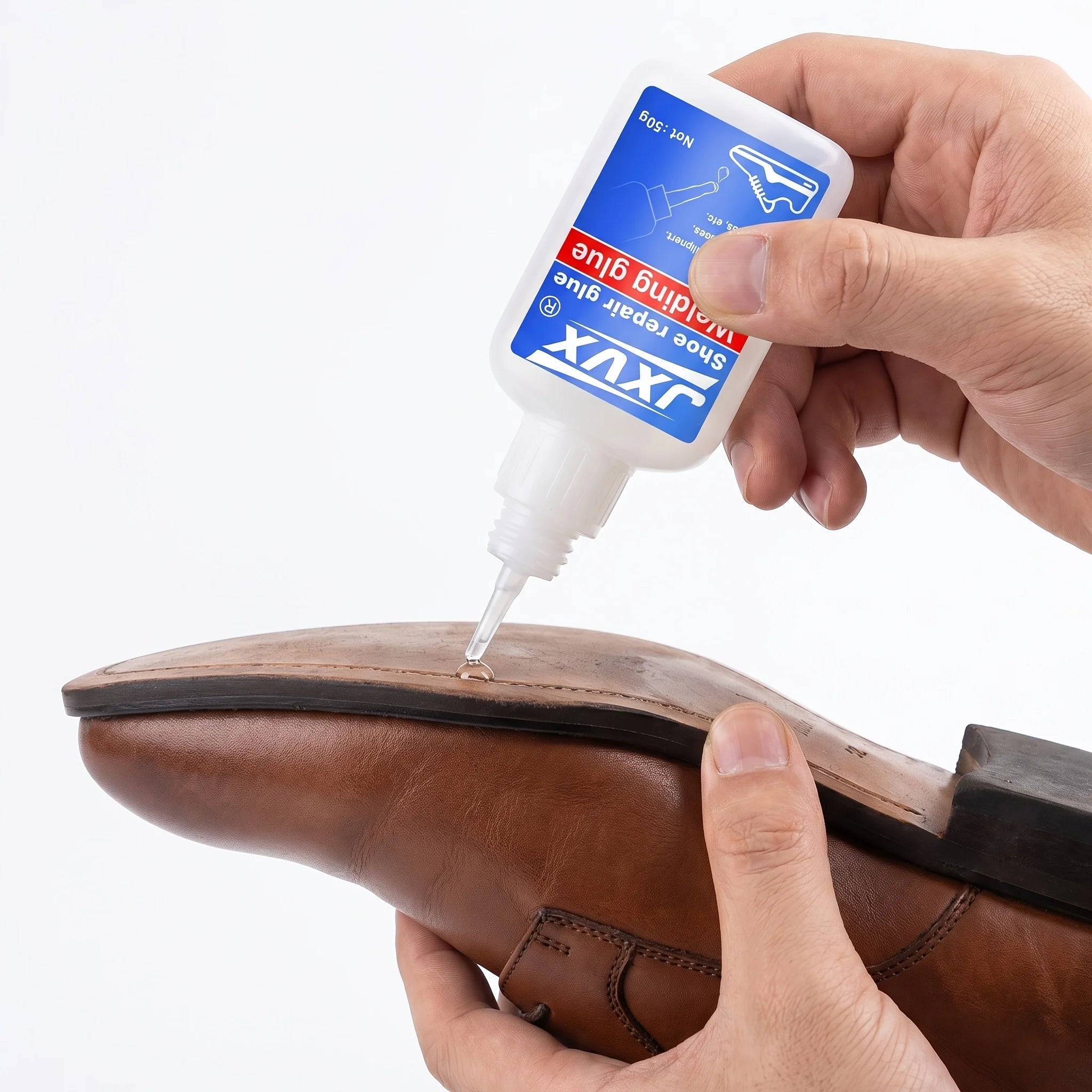 4 bottles of 50g quick-drying shoe adhesive (instant glue), high-strength, for repairing cracks and delamination in shoes