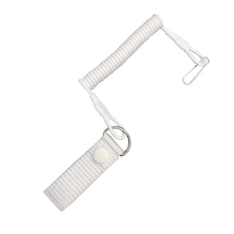 Elastic Lanyard Rope Tactical Anti-lost Military Spring Safety Strap Gun Rope For Key Ring Chain Flashlight Hunting Accessories