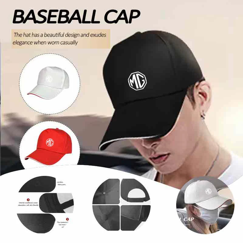 Car Sun Hat Baseball Cap Outdoor Sunscreen Hat Accessories For Morris Garages MG 6 3 5 7 TF ZR ZS HS GS GT Hector RX8 350RX5