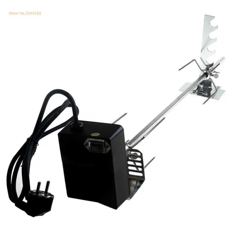 Universal Automatic Grill Rotisserie with 4W Electric Motor Spit Rod Fork Dropship