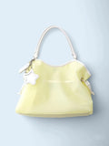 2026 Summer New Korean Style Y2K Jelly Tote Bag Large Capacity Transparent Drawstring Single Shoulder Bag For Commute