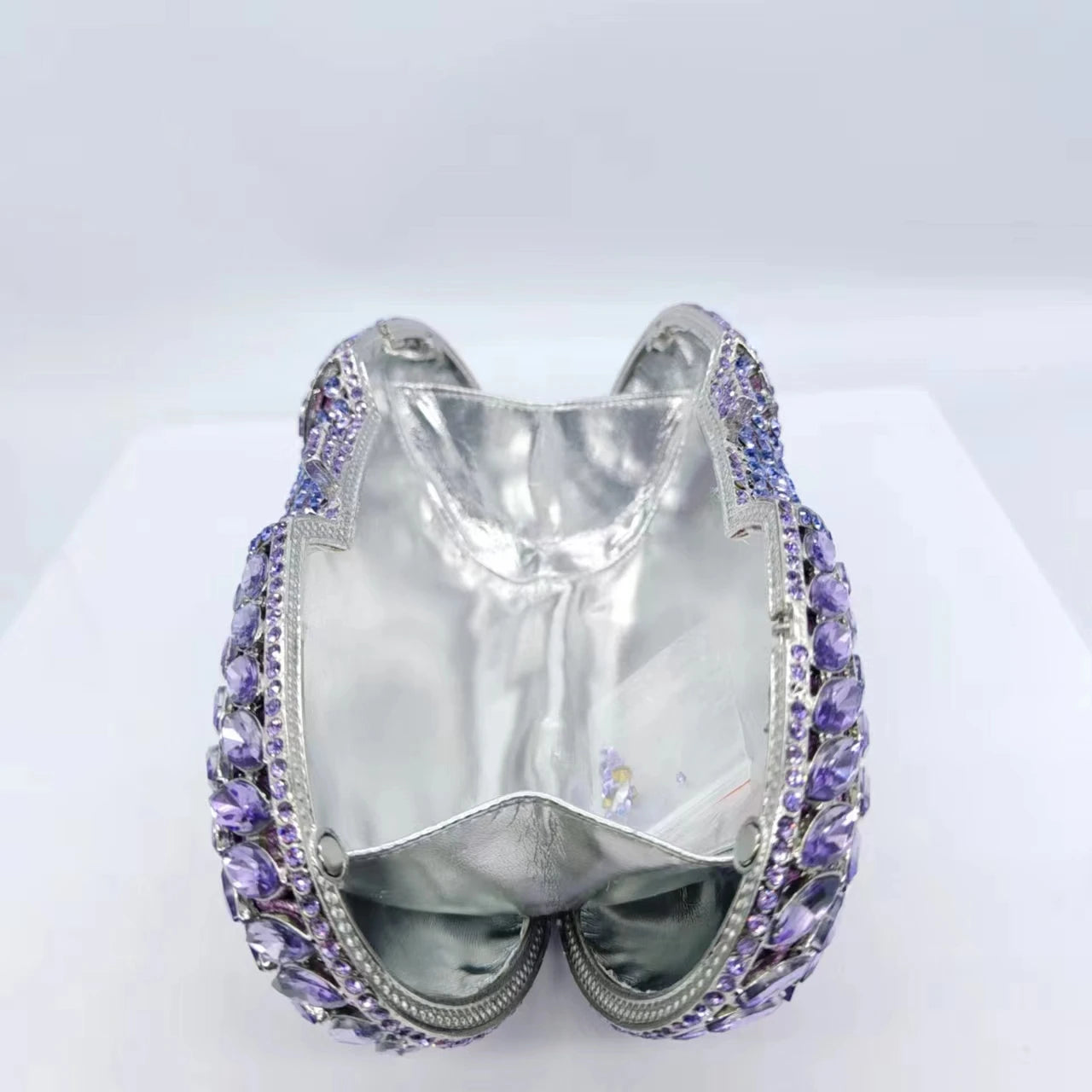 High Quality Diamond Horse Eye Bag Crystal Clutch Purse Dinner Luxury Women's Handbag