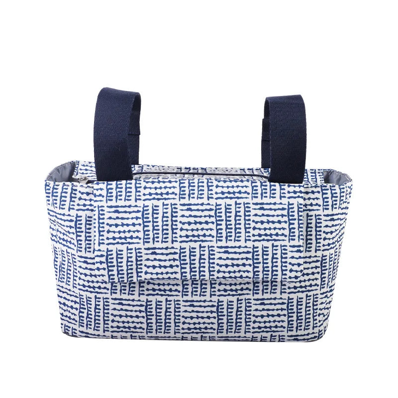 Large Capacity Baby Stroller Bag Hanging With Multiple Pockets Stroller Storage Hanging Bag Oxford cloth Magnetic Button