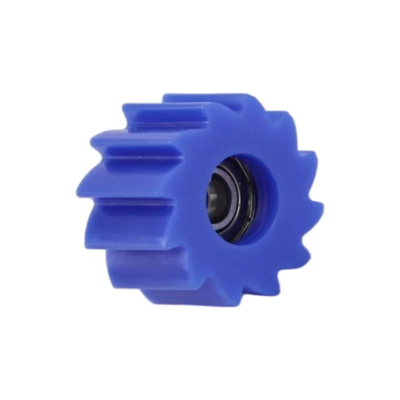 Blue chain guide wheel 8mm wear-resistant motorcycle roller accessory for smooth ride