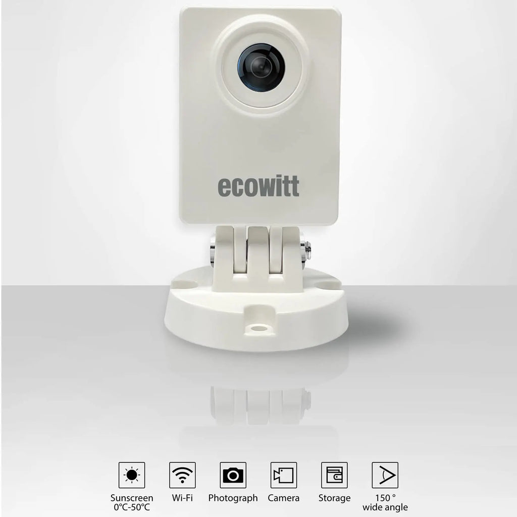 Ecowitt HP10 WittCam Outdoor Weather Camera, Monitoring Plants Grow/Weather Changing/Water Level Changing, IP66, APP Control