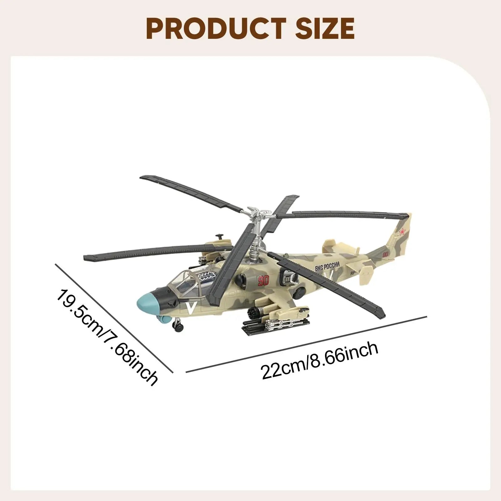 1/72 Scale Aircraft Model Building Kit Helicopter Airplane Display Model for Cafes