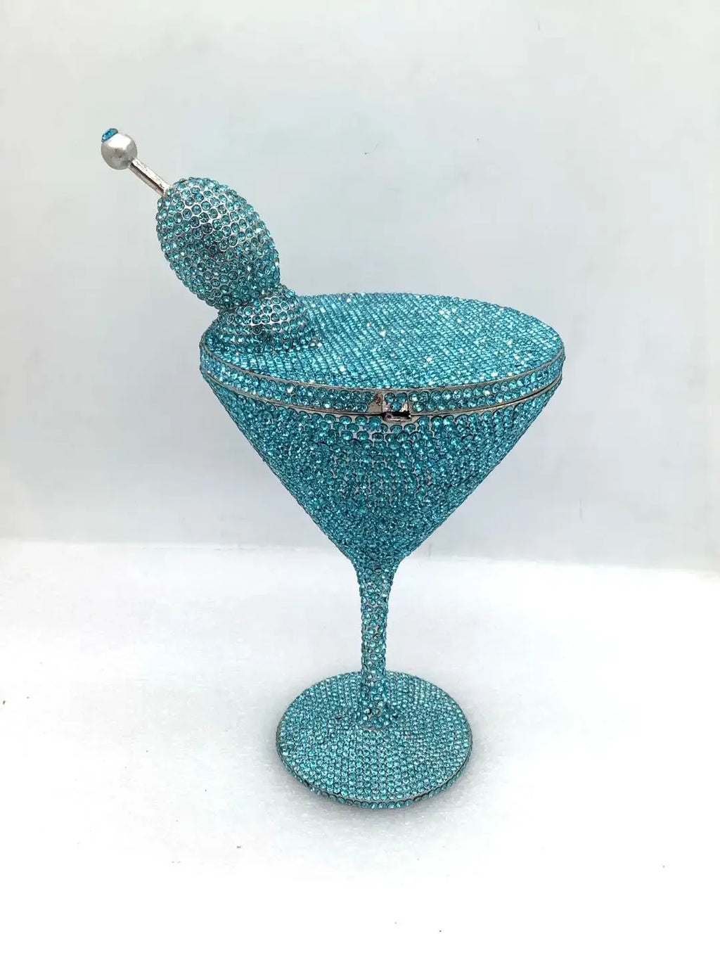 WHTUOHENG Martini Evening Bag Diamond Clutches Goblet Shape Crystal Party Rhinestone Wedding Clutch Cocktail Women Purse Handbag