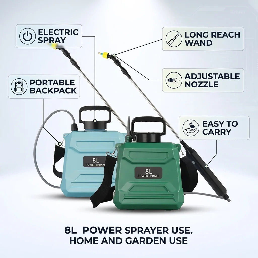 NEW Electric Sprayer Portable Agricultural Sprayer for Home High-Pressure Pesticide Sprayer Garden Watering Flower Mist Machine.