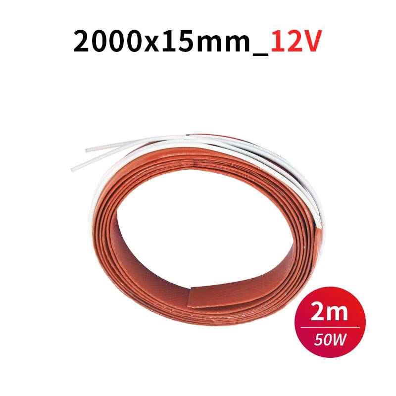 Car Oil Pipe Heater Insulation Belt 12v 24v Automatic Constant Temperature Heating Waterproof Insulation Non-Conductive