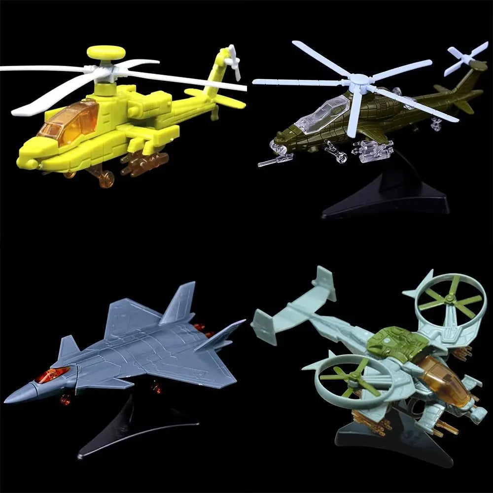 High Quality 4D 1:160 Fighter Assembly Model Multi-styles Plastic Plane Armed Helicopter Multi-Purpose Fighter