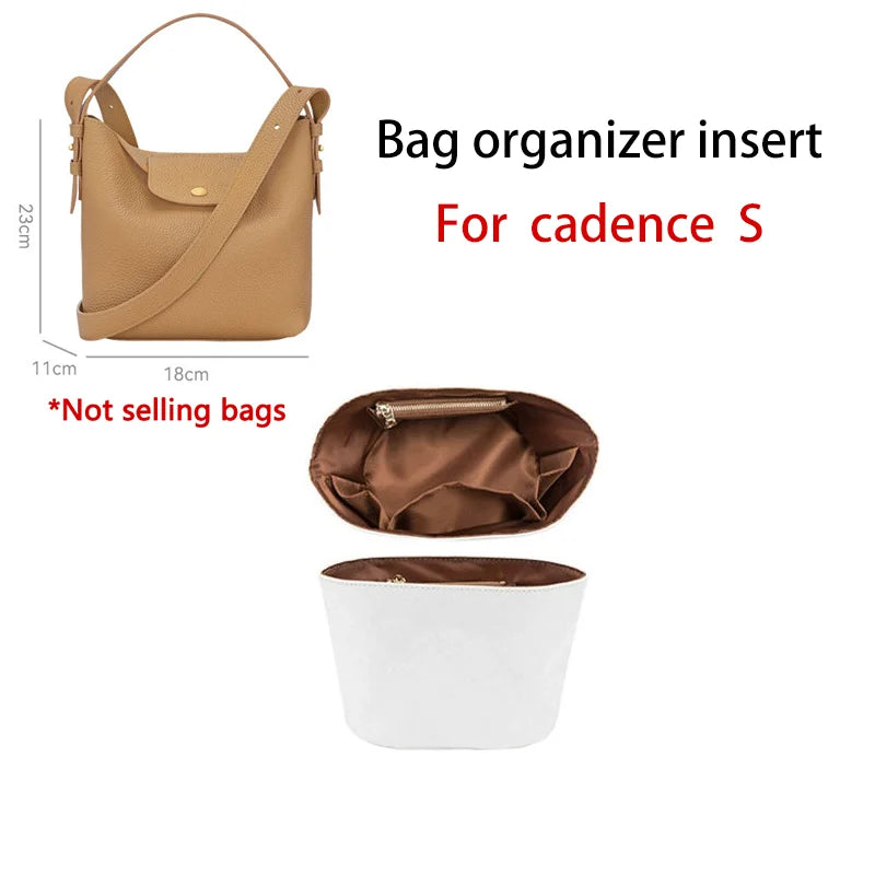 Bag Organizer Insert For Le Cadence Longchamp Waterproof Durable Fashion Bag Support Storage Inner Modification Bag Accessories