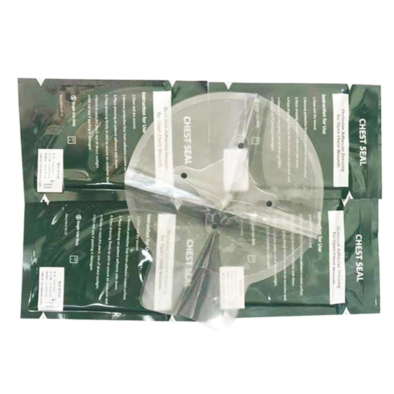 (.) 1pc North American Rescue Hyfin Chest Seal Medical Chest Seal Vented Outdoor Emergency First Aid Freeshipping