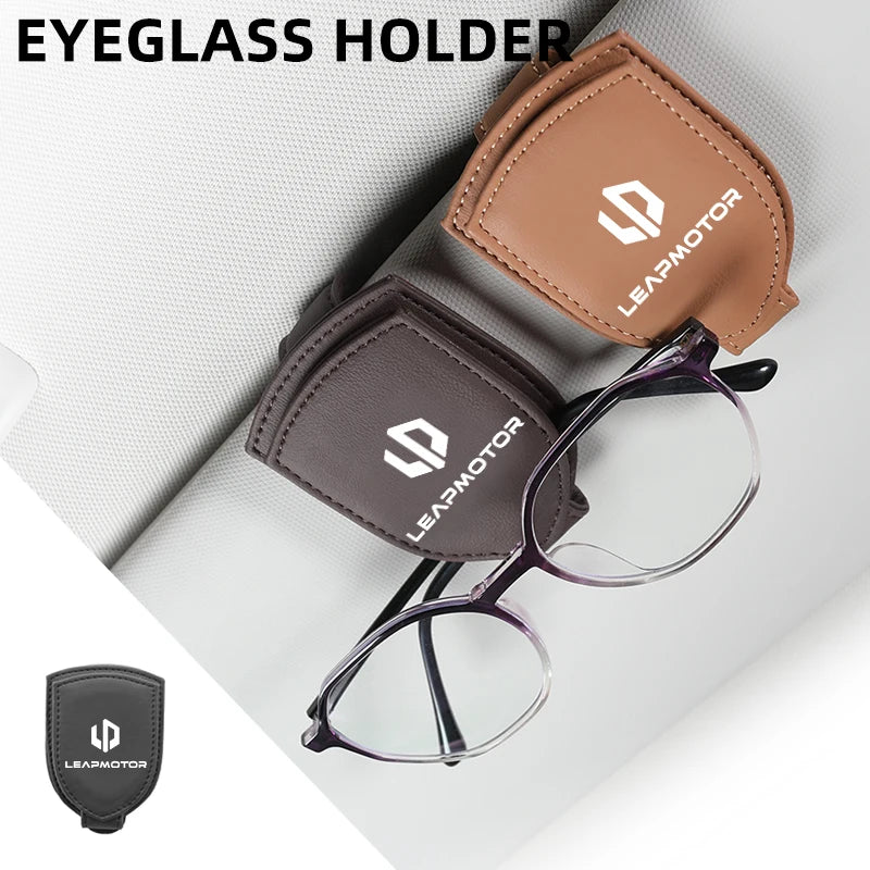 Sunglasses Holder Car Sunshades Magnetic Sunglasses Clip Ticket Clip For Leapmotor T03 S01 C11 C01 Leap Motor