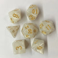 7Pcs/set Acrylic Double-Colors Digital Dice Set Table Game Opaque Polyhedral Dices for DND Dice Tabletop Role-Playing Game Dice