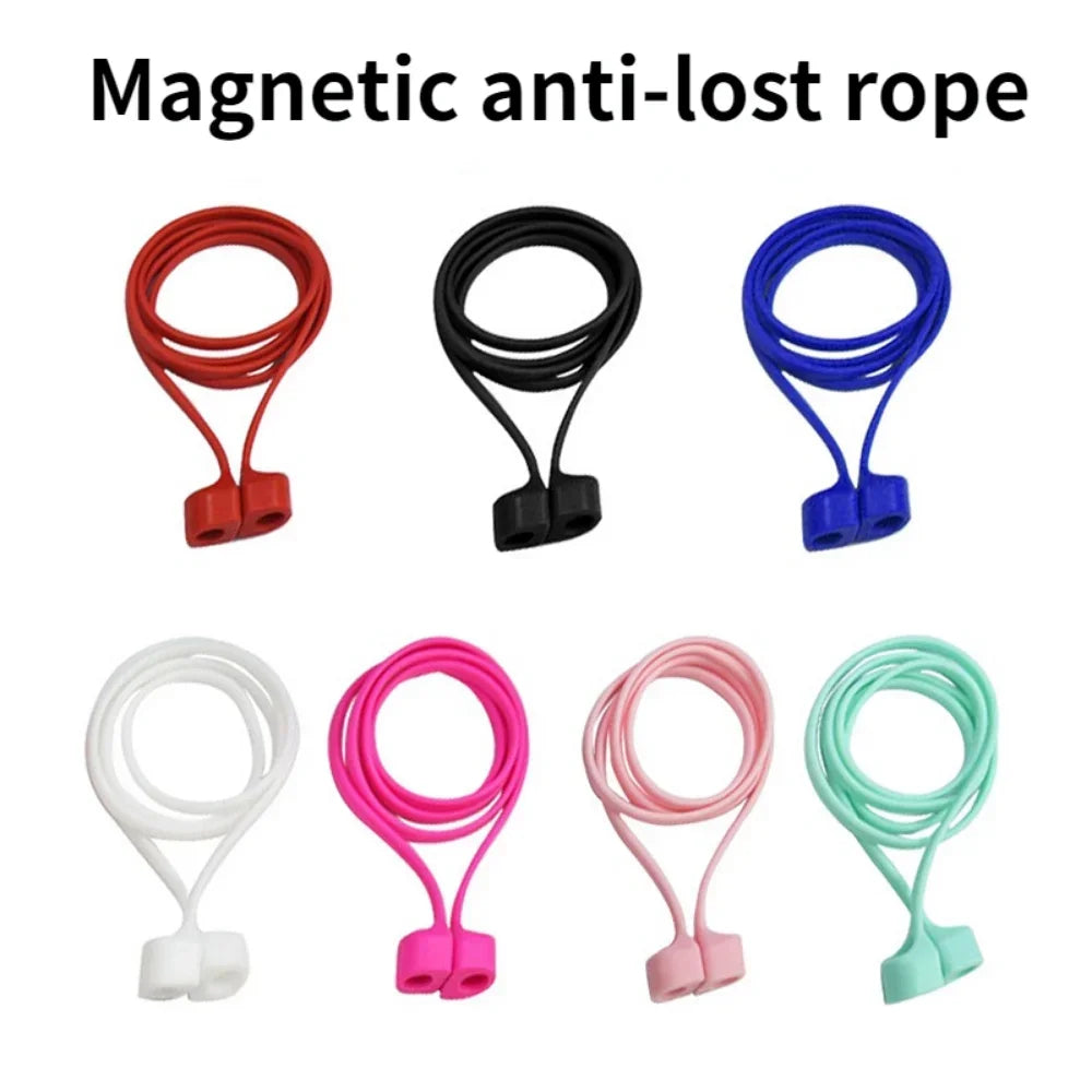 Anti-lost Silicone Headphone Cord Holder Cable Suitable for AirPods 1 2 3 Pro Wireless Bluetooth Headset Neckband Cord Universal