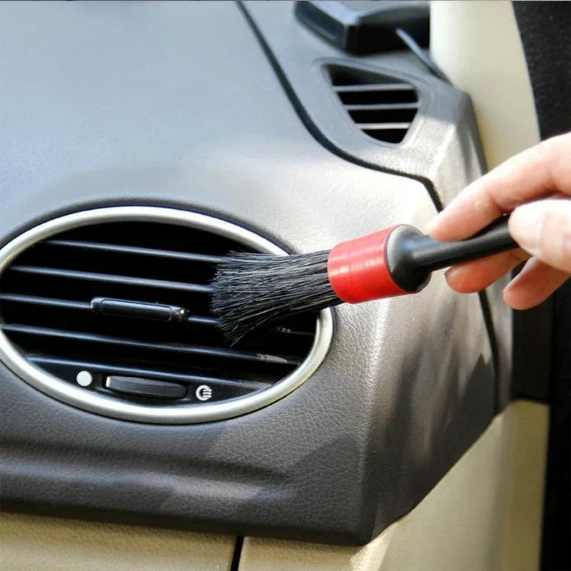 5PCs Car Brush Car Soft Hair Cleaning Detail Brush Instrument Panel Air Outlet Wheel Brush Interior Cleaning Beauty Tool