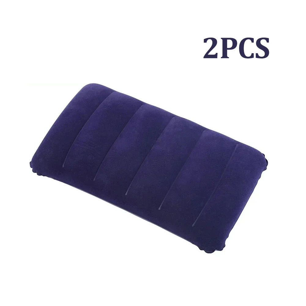 47x30cm Air Cushion Pillows Outdoor Camping Sleep Cushion Folding Square lnflatable Pillows Travel Backrest Plane Head Rest Big