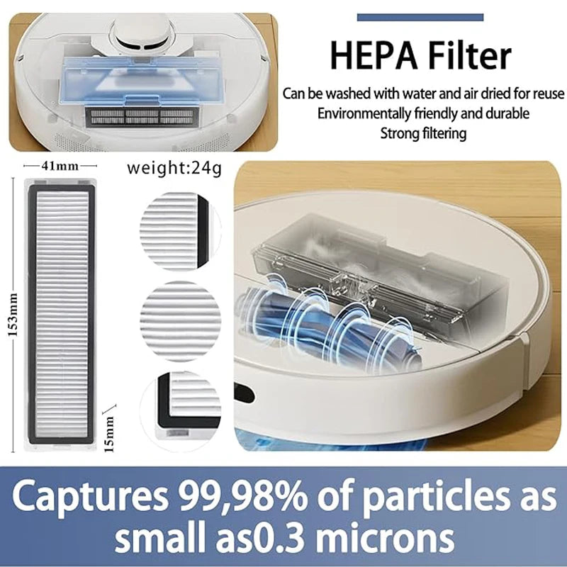 For Dreame D9 Max Gen2/D10S Pro/D10S Robot Vacuum Accessories Main Brush HEPA Filters Mop Pads Side Brush Replacement Parts