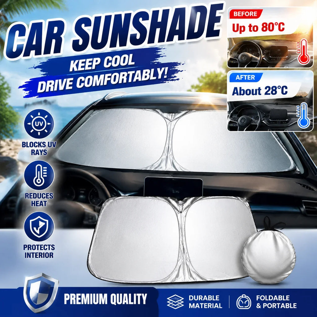 High-Efficiency Folding Windshield Sunshade for Tesla Model Y 3 Heat Block Sun Protection Visor Accessories
