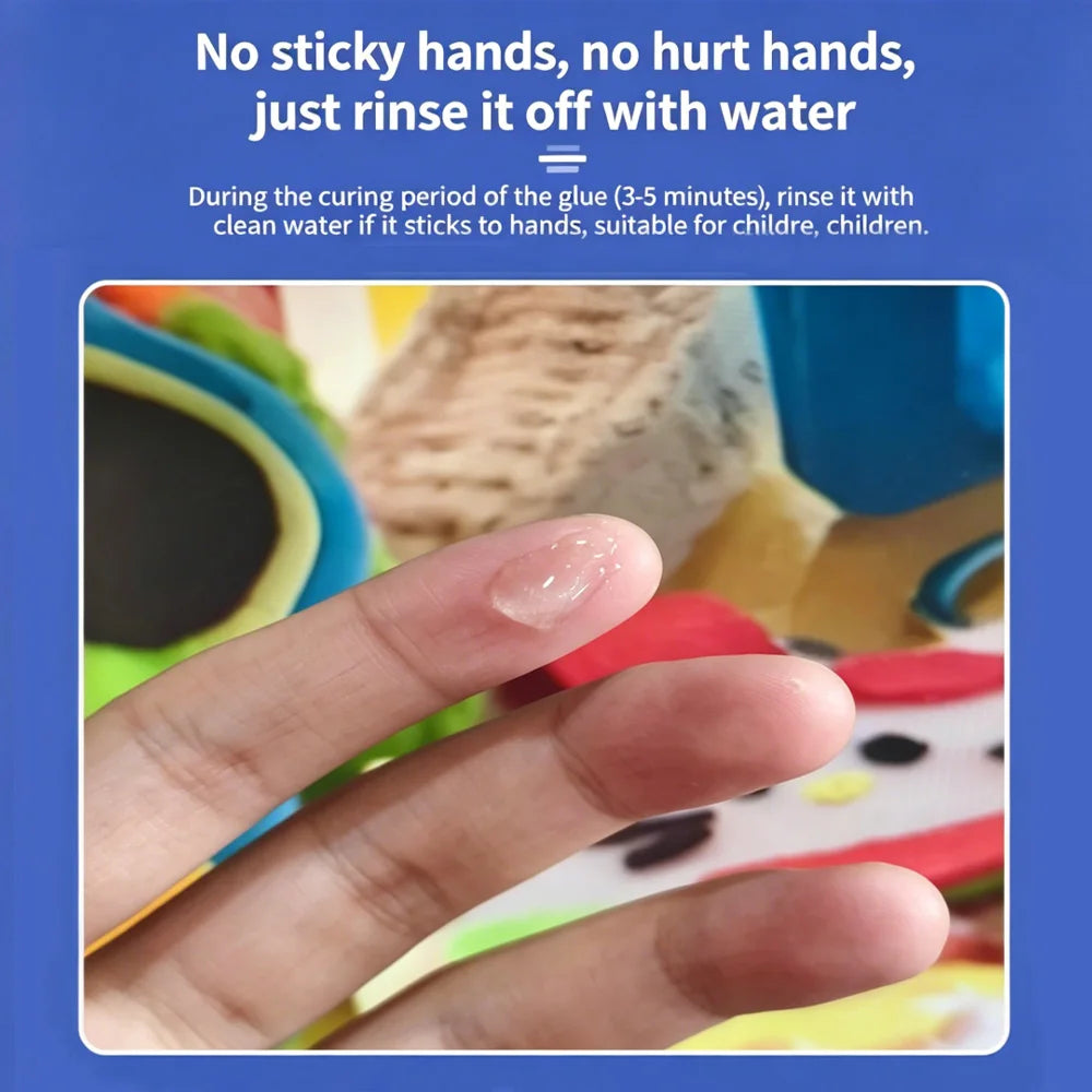 110ml Fabric Glue Permanent Fabric Adhesive for Clothing DIY Craft Repair Fast Dry Washable Glue for Cotton Leather SIKEZHAN