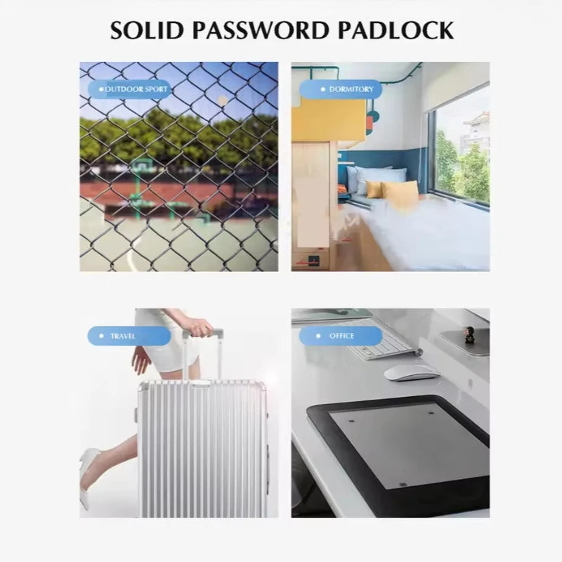 4/8pcs Random color Mini 3 Dial Digit Combination Suitcase Luggage Security Password Code Lock Padlock Travel Padlock