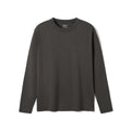 SIMWOOD 2026 Spring New Regular Fit 215gsm Smooth Liquid Ammonia Finish Fabric Long Sleeve T-shirts Men Skin-Friendly Tops