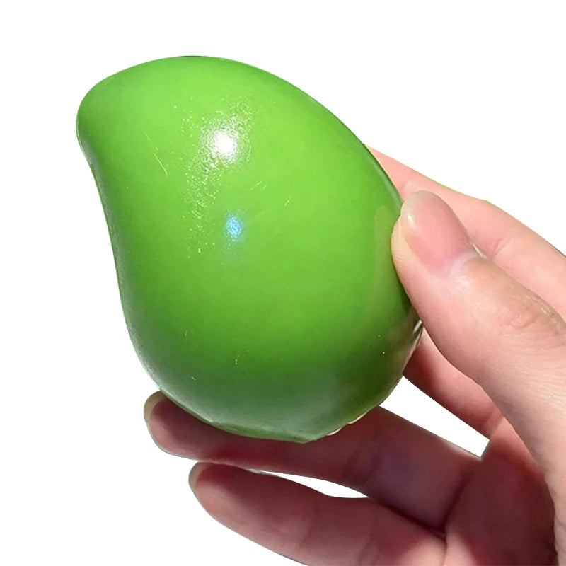 Handmade Warm Crispy Mango Squishy Fidget Ball Color-Changing Asmr Sensory Stress Relief Toy Squeeze Toy for Stress Relief