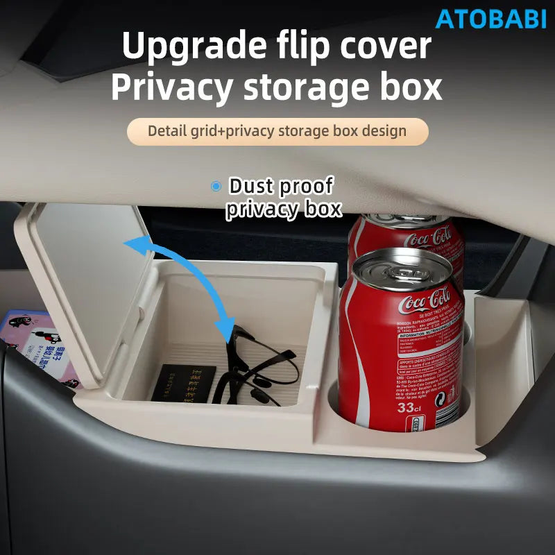 Car Storage Box For BYD Qin L EV 2025 Car Styling Under Layer Central Control Organize Armrest Box Silicone Storage Accessories