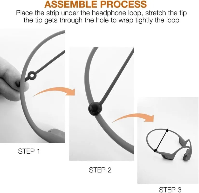 12-1PCS Anti-lost Earhooks for Hanging Neck Earphone Sport Headphones Portable Soft Silicone Anti-drop Ear Hook Protective Strap