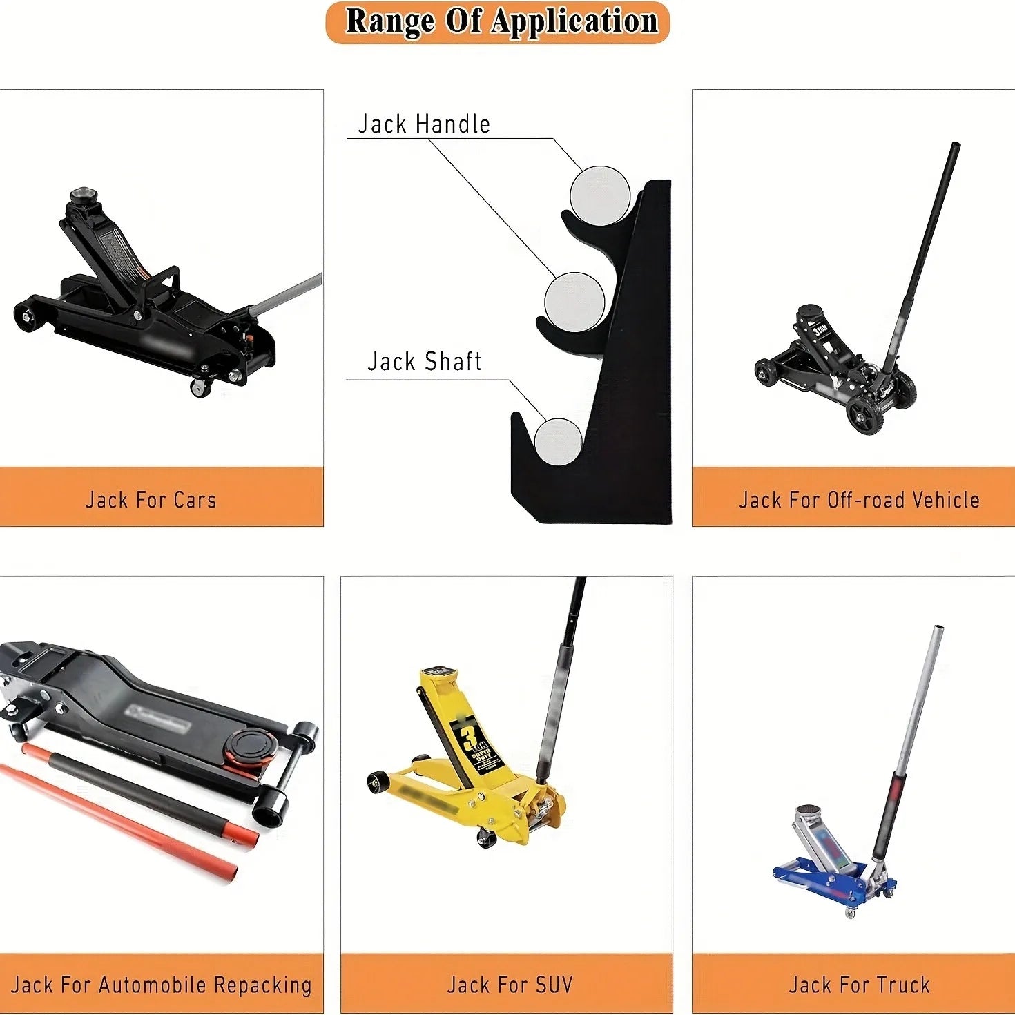 Handle Storage2pcs Max Version Oversized Heavy-Duty Metal Floor Jack Stand and Jack Stand Wall Mount Hook Rack 2pcs