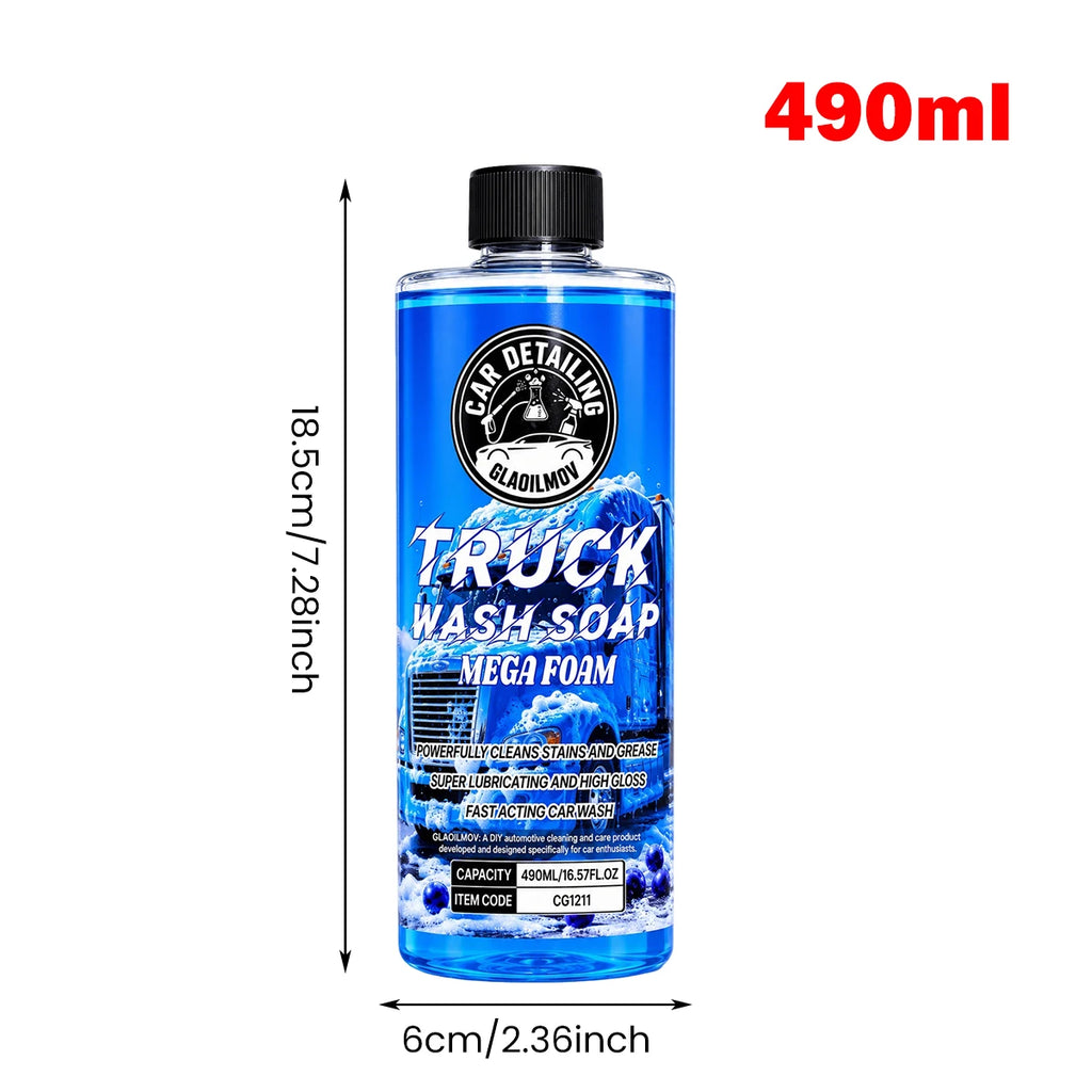 Truck Foam Car Wash Soap Super Concentrate with Hybrid Safely Lifting Dirt, Grime and Residues for an Exceptional Clean