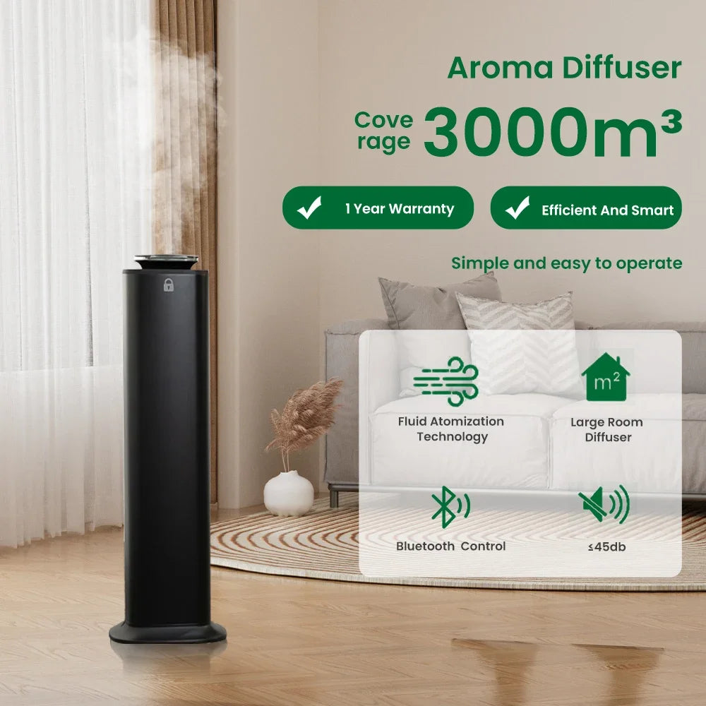 Namste 3000m³ Large Fragrance Diffuser Smart Bluetooth Home Air Freshener 800ML Essential Oils Fragrance Diffuser Fragrant