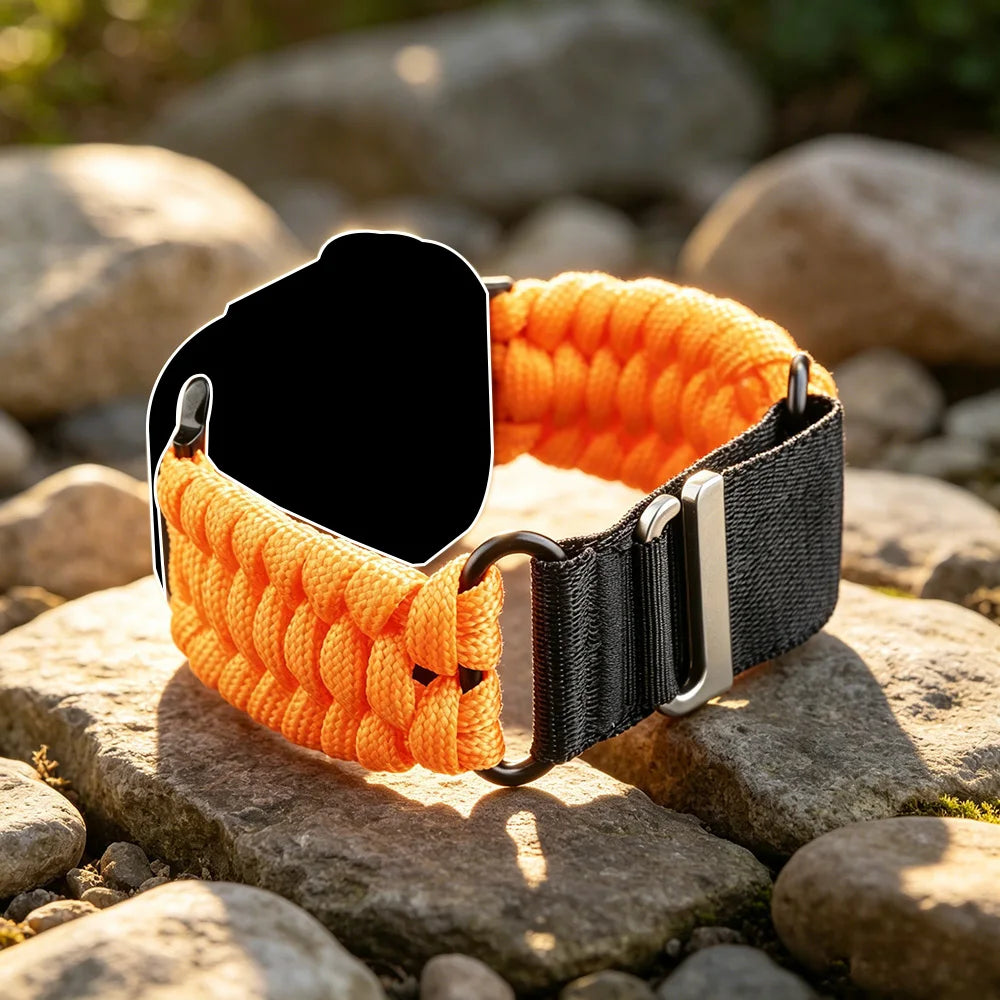 Umbrella Rope Sports Band for Apple Watch 49mm 46mm 45mm 44mm  Men Sports Mountain Strap iWatch Ultra SE 11 10 9 8 7 6 5 4