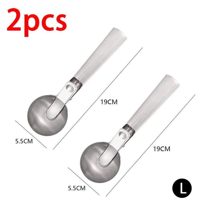 Stainless Steel Ice Cream Spoon Multifunctional Spoon for Ice Cream Dual-Purpose Scoop Fruit Watermelon Spoon Ball Scoop BJL001