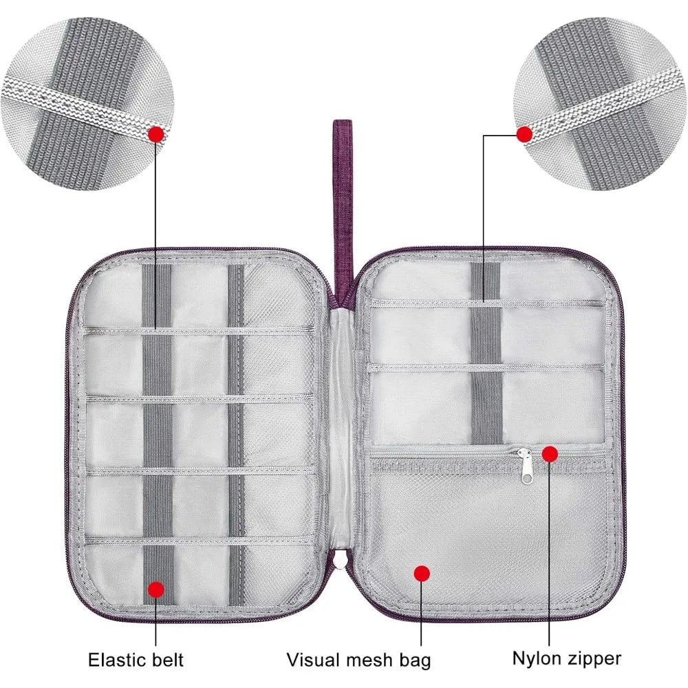 Travel Electronics Organizer Bag Portable Cable Storage Organizer Electronic Accessories Case Phone Charger Storage Holder Bags