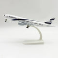 20CM Diecast Metal B-787 El Al Air Airlines Aircraft Israel Model Alloy Airplane With Landing Gear Stand Collection Display Gift