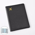 1pcs PU Leather Passport Cover Holder Women Men Passport Cover Flight Ticket Clip Multifunctional Passport Wallet Id Holder Case