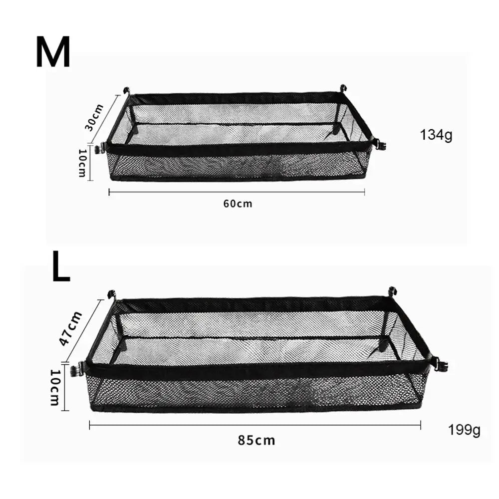 Picnic Under Table Storage Bag Desk Storage Box Tripod Mesh Basket Organizer Camping Table Tripod Rack for Picnic Camping