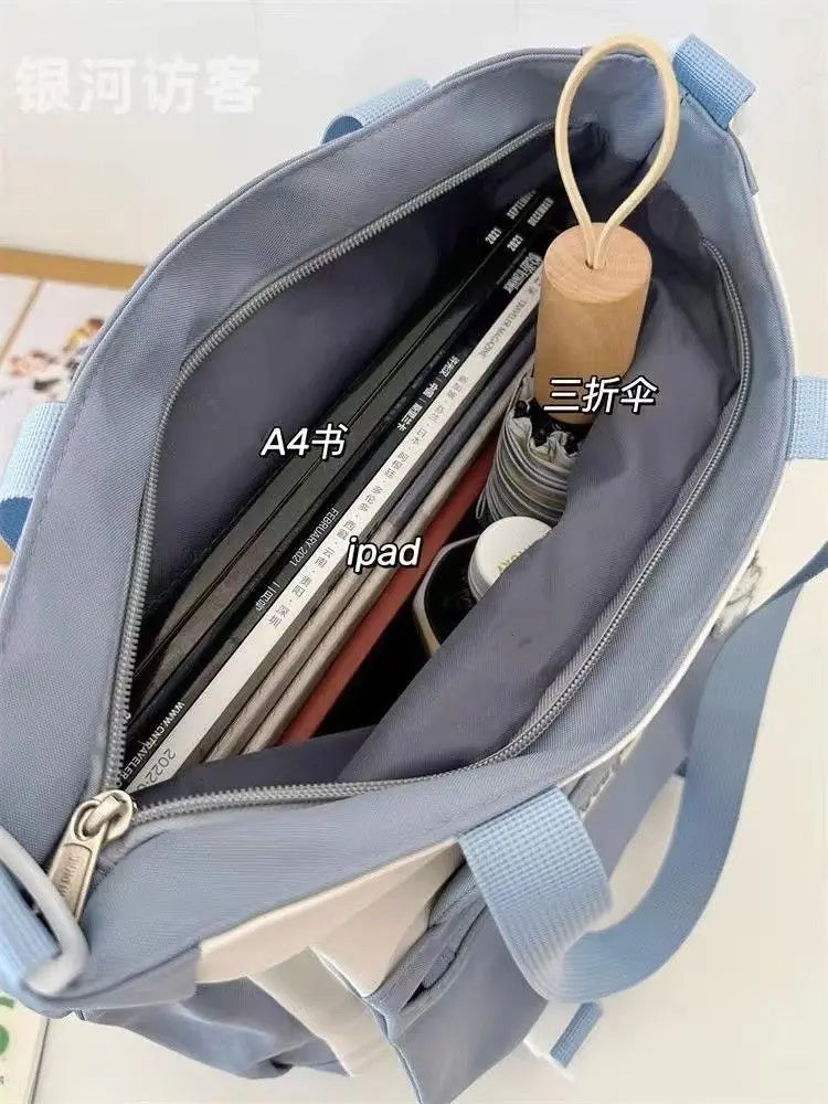 Japanese Girls' College Cute Shoulder Bag Student Classroom Bag Large Capacity Versatile Crossbody Bag