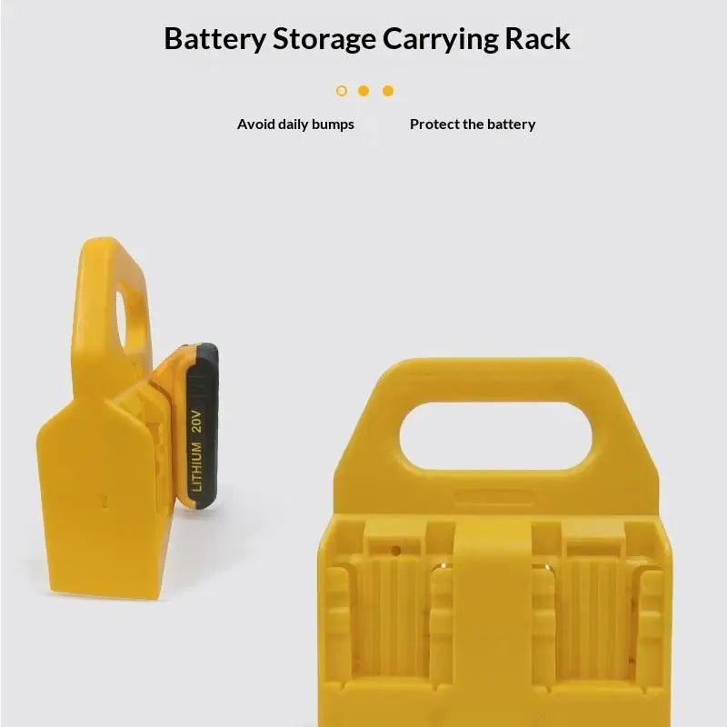 Battery Storage Rack Sturdy Heavy Duty Holder for 18V 20V Li-ion Batteries DCB203 DCB205 Workshop Organization
