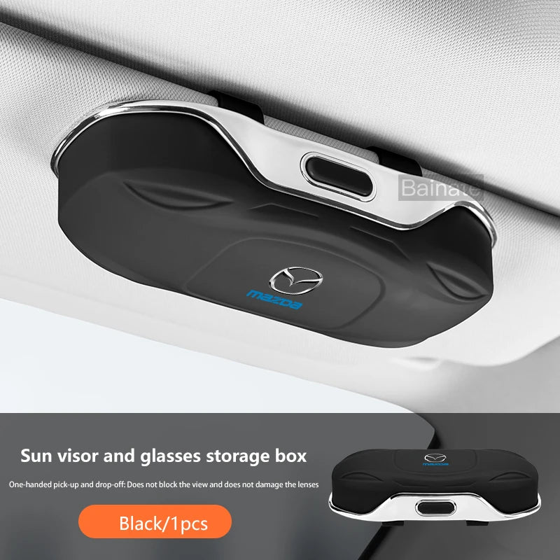 For Mazda MX-5 MX 5 ND Roadster 2016- 2019 2020-2025 Car Visor Sunglasses Car Glasses Case Glasses Holder Clip Box accessories