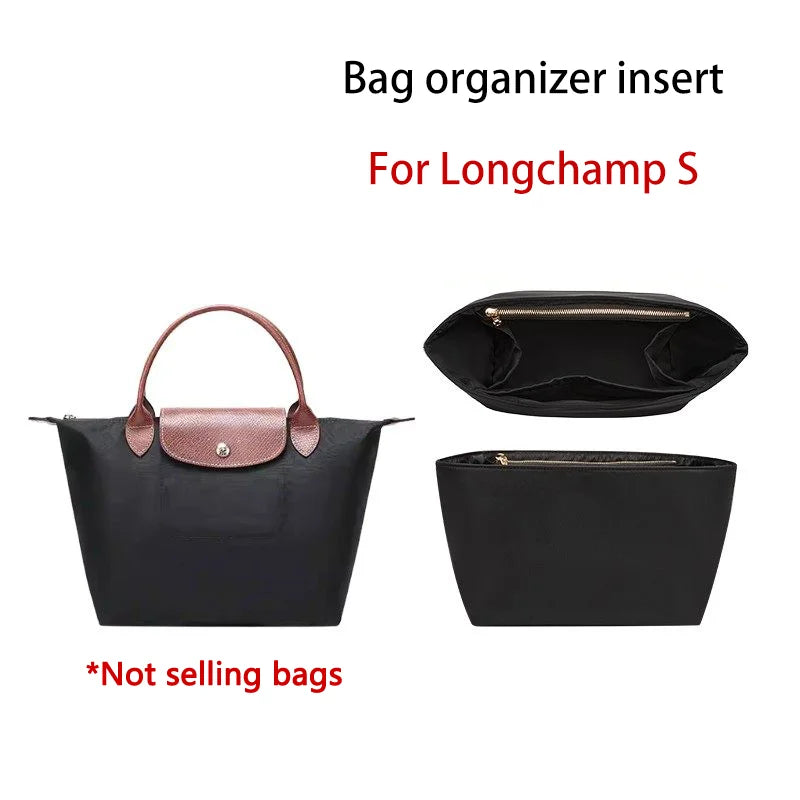 Bag Organizer Insert For Longchamp Durable Fashion Wateproof Gift Bag Support Storage Inner Modification Bag Accessories