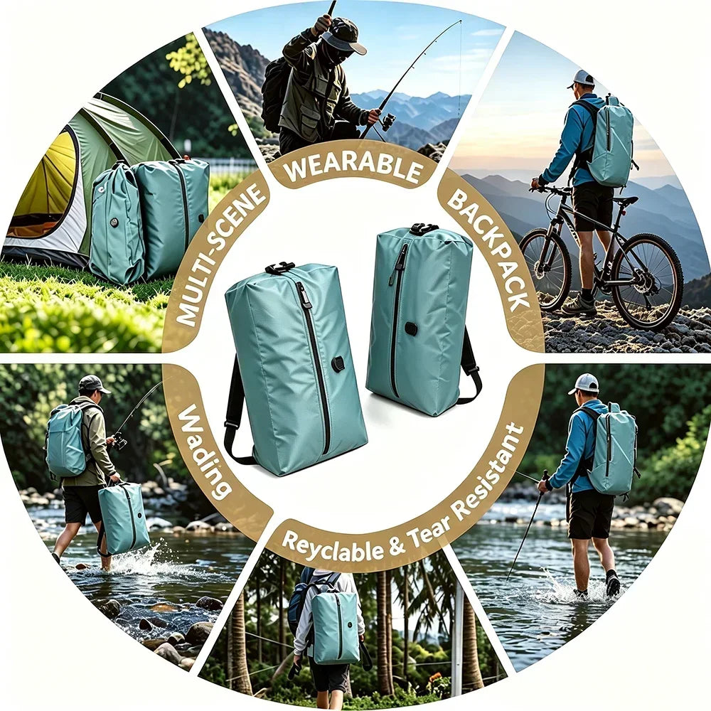 Vacuum Compression Seal Travel Bags PVC Nylon Water Repellent Clothes organizers storage  Reusable Space Saver Bag For Traveling
