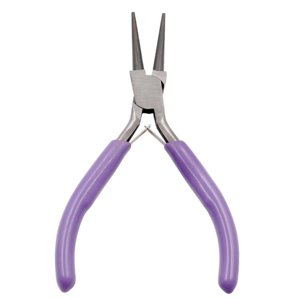 Small Pliers Stainless Steel Tong Head Jewelry Pliers Making Tool DIY Multi-purpose Tool Pliers Round Needle Nose Pliers Parts