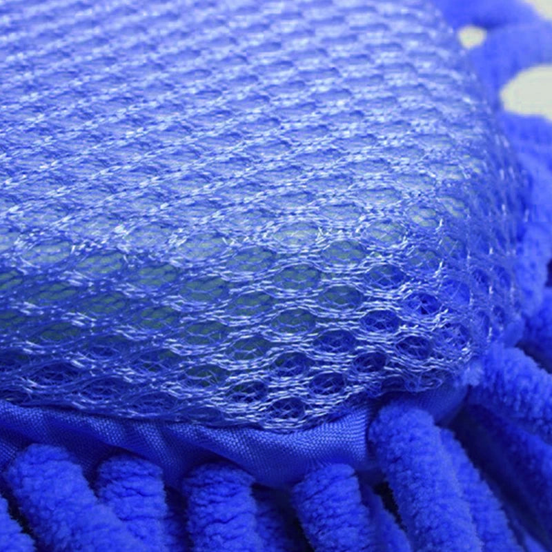 Soft Microfiber Chenille Car Wash Sponge Detailing Care Washing Brush Pad Auto Body Washing Towel Gloves Gentle Cleaning Tools