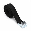 Black Tie Down Straps Metal Buckle Adjustable Luggage Straps Strong Ratchet Belt 1/2/3 Meters*25mm Tow Ropes
