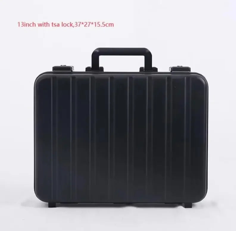 13”15 Inch New Aluminum Briefcase Toolbox Laptop case Business Box With Lock