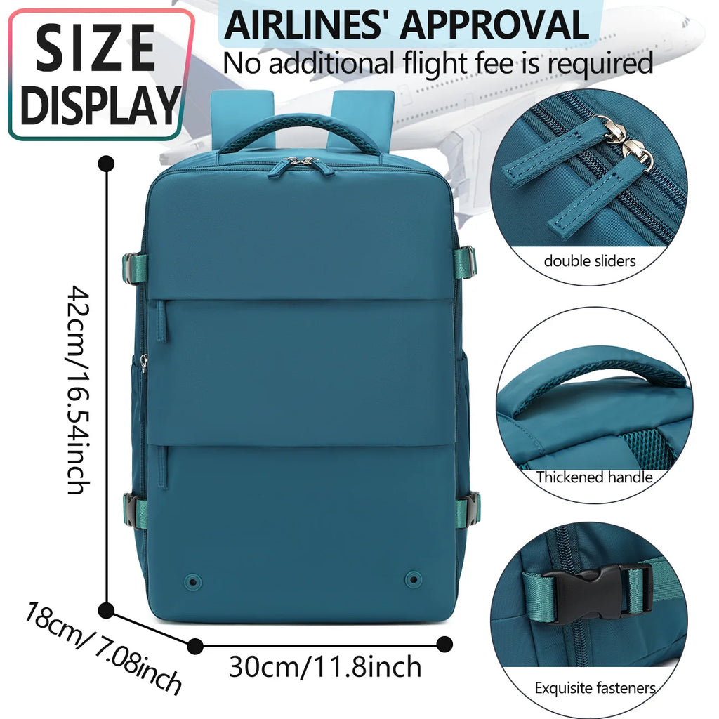 Vacuum Compression Backpack, Airline-Approved Carry-On Size, Tote Bag/Laptop Backpack, Unisex Design